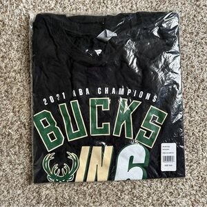 Fanatics Milwaukee Bucks NBA Finals Bucks in 6 Championship Sports Fan Casual